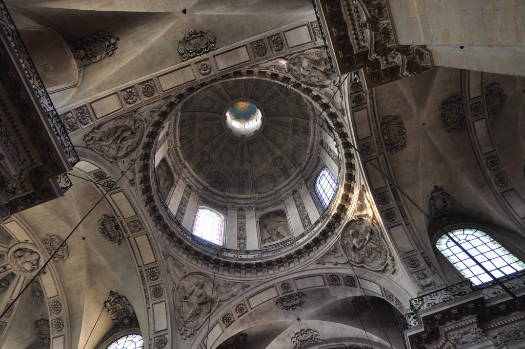 low angle view of dome ceiling